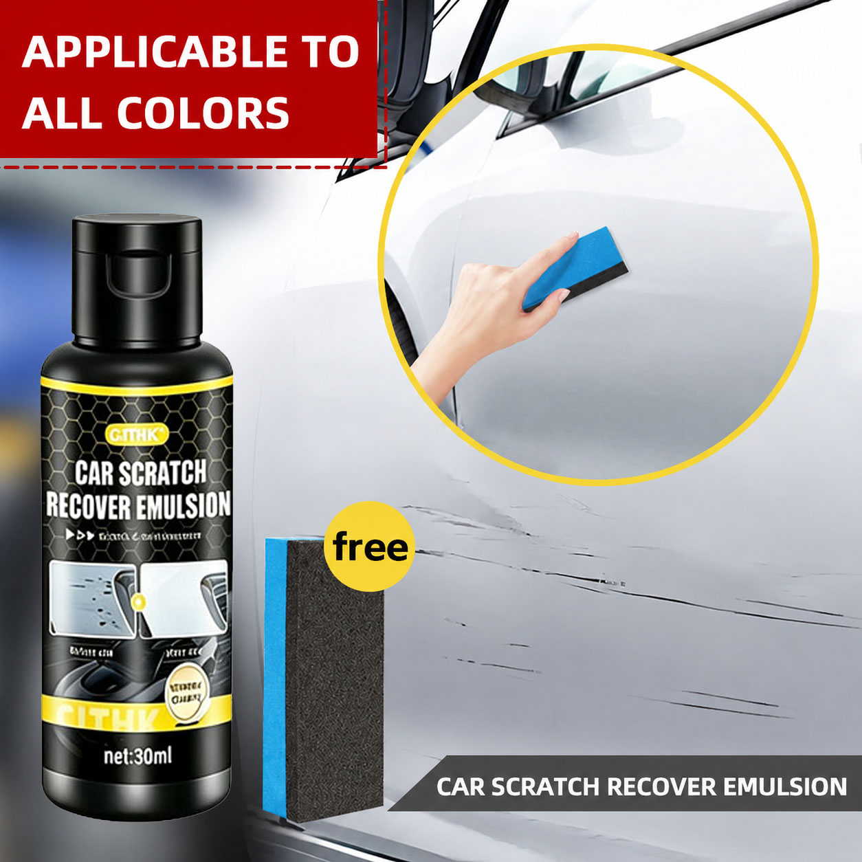 Car Scratch Repair Polishing Wax Paste - Penghilang Goresan Mobil, Lilin Anti Gores,