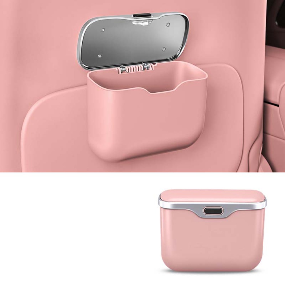 Waterproof Car Trash Can With Lid - Tempat Sampah Mobil Multifungsi dengan Tombol