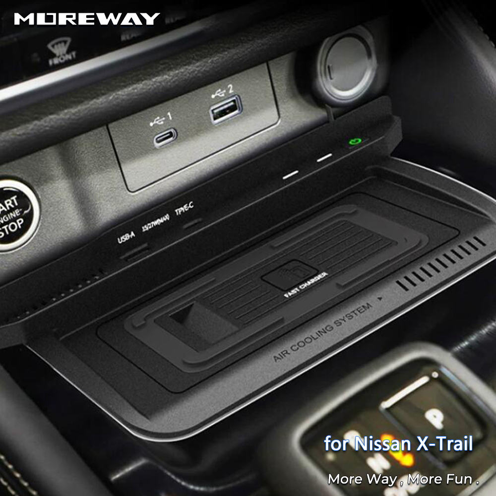 Wireless Car Charger Mount Fast Charging - Pengisi Daya Nirkabel Mobil Untuk Nissan