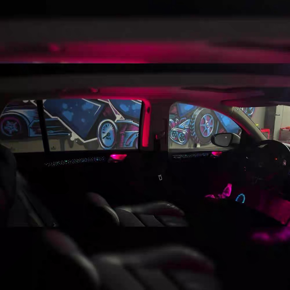 Upgrade Lampu Interior Mobil L - Led Ambient Interior Car Lights App Control ulasan dan harga