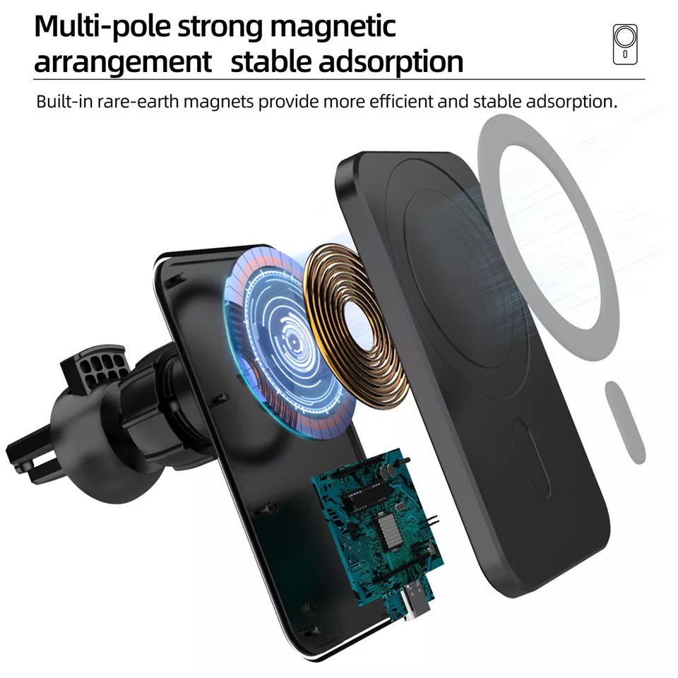 Pengisi Daya Nirkabel Pemegang - Wireless Car Charger Mount Fast Charging ulasan dan harga
