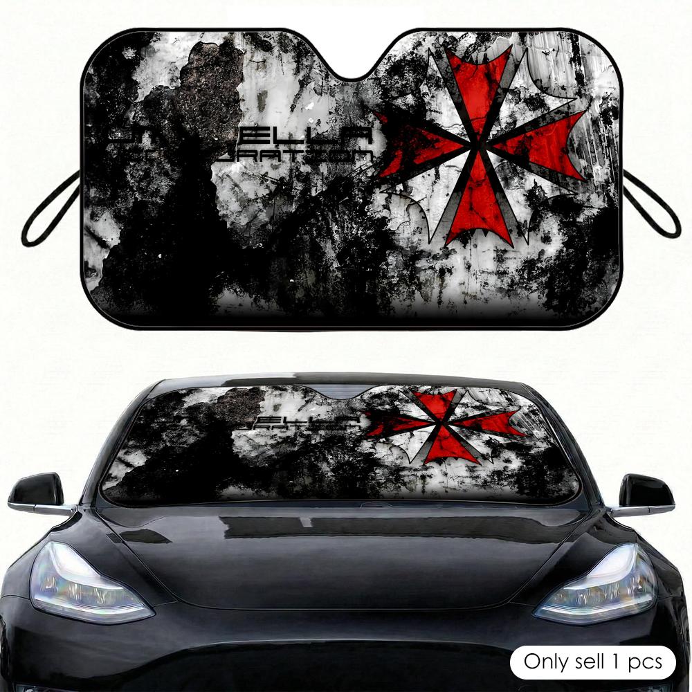 Payung Film Horor Pelindung Ma - Car Sunshade Windshield Umbrella Foldable ulasan dan harga