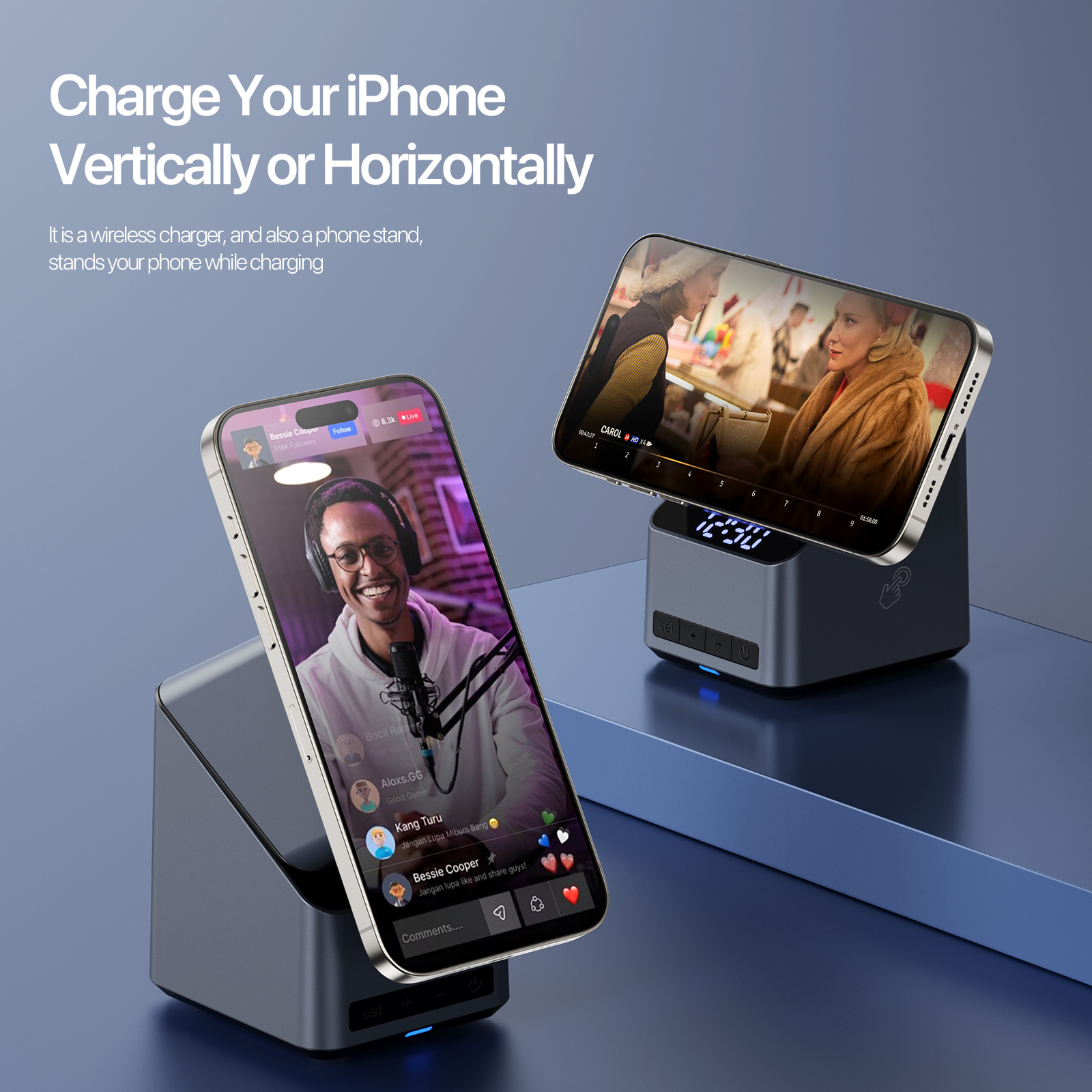 Pengisi Daya Nirkabel Rotasi O - Wireless Car Charger Mount Fast Charging ulasan dan harga