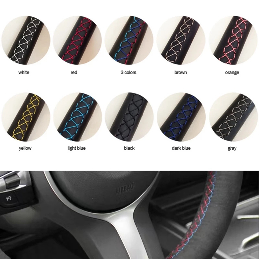 Sarung Setir Mobil Kulit Lunak - Car Steering Wheel Cover Anti Slip Breathable ulasan dan harga